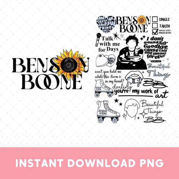Benson Boone Png - Etsy