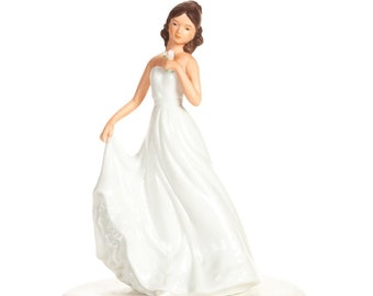 Porcelain Quinceanera - Sweet Sixteen Figurine - Custom Painted Hair Color Available