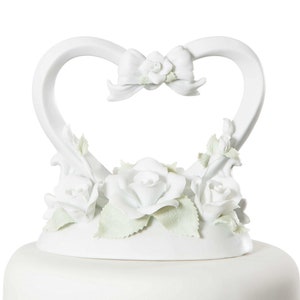 Rose Heart Cake Topper