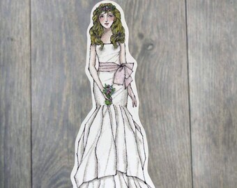 Bohemian Bride Paper Doll Mix and Match