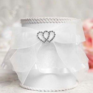 Rhinestone Hearts Wedding Garter