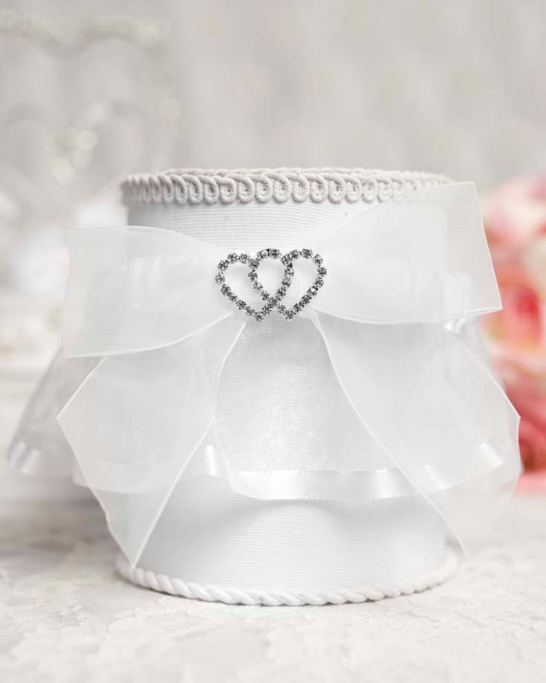 50335 Rhinestone Hearts Wedding Garter