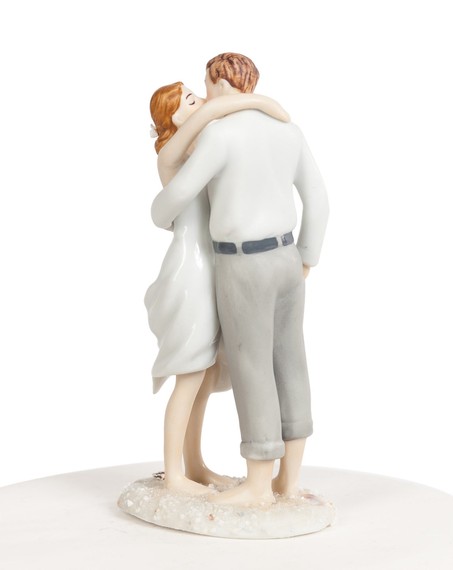 Sand and Shells Bride and Groom Beach Cake Topper Figurine - Custom ...