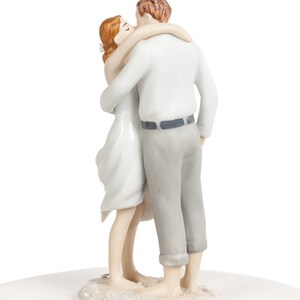 Sand and Shells Bride and Groom Beach Cake Topper Figurine - Custom ...