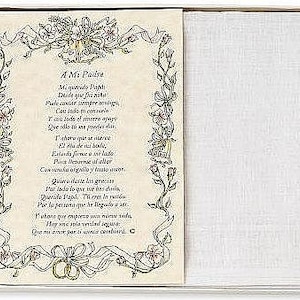 El Padre de la Novia Wedding Handkerchief in Spanish - BH102S
