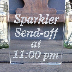 Sparkler Send Off Sign - Personalized