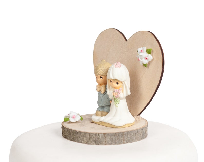 Precious Moments Rustic Wedding Cake Topper 104318 | Etsy
