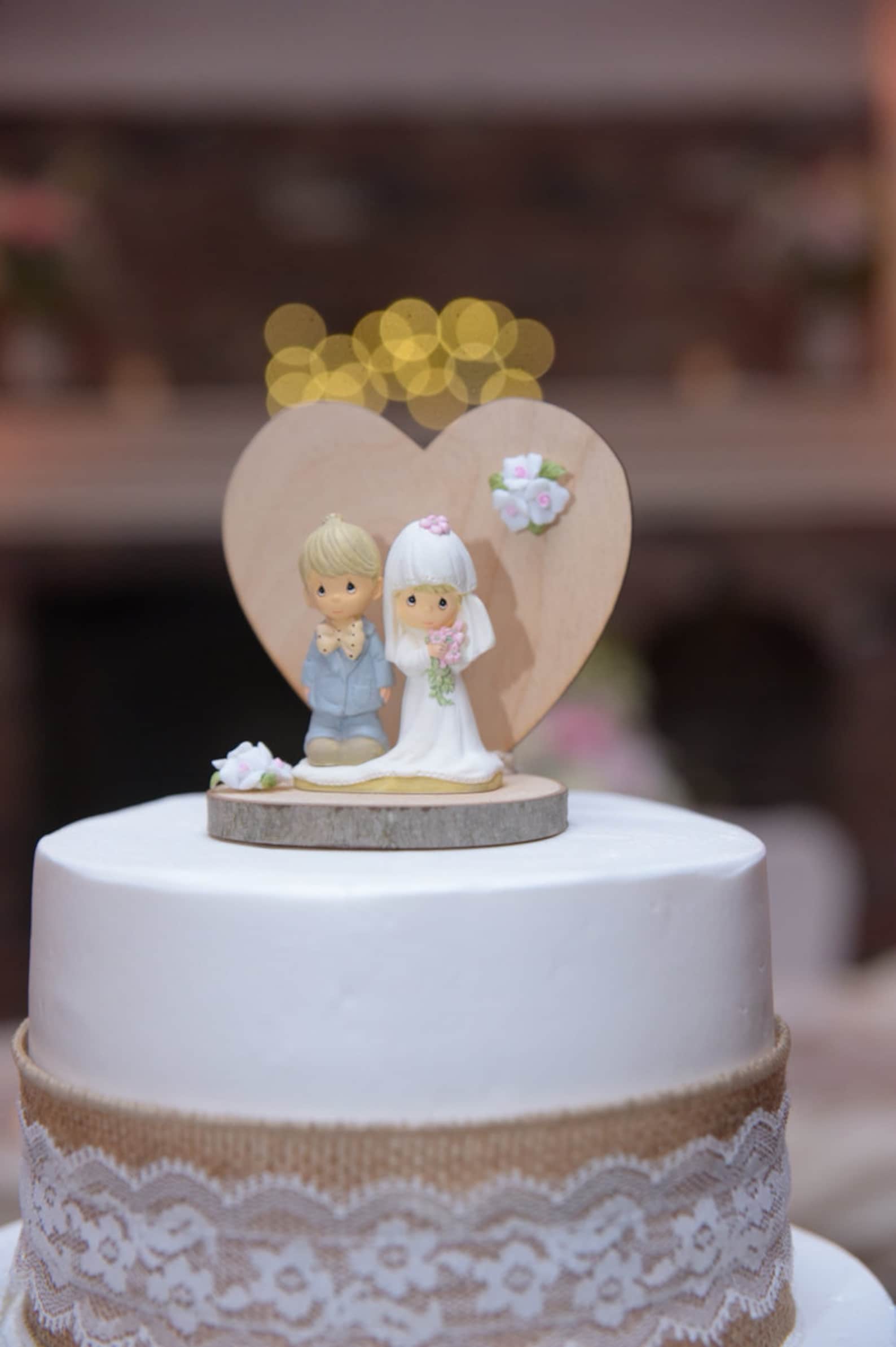 Precious Moments Rustic Wedding Cake Topper Etsy