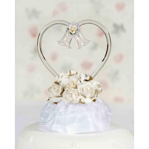 Vintage Paper Rose Wedding Cake Topper