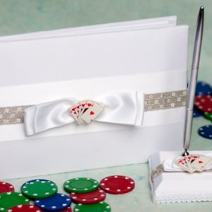 Livro de visitas e conjunto de canetas para casamento em Las Vegas