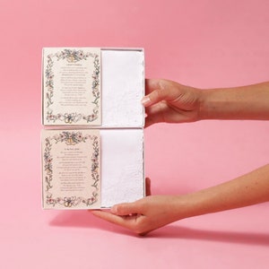 Personalized La Madre de la Novia Wedding Handkerchief in Spanish image 6