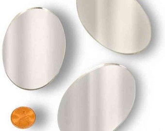 Oval 3" X 2" Mirrors Can Be Used In Many DIY Projects (50 Pcs)