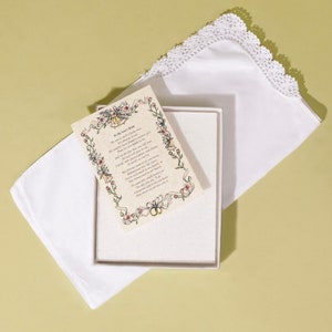 Personalized La Madre de la Novia Wedding Handkerchief in Spanish image 5