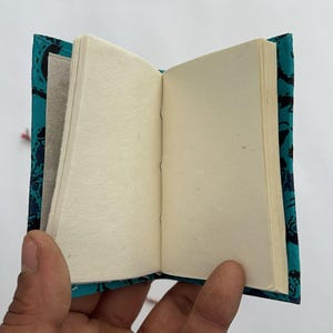 Handmade Assorted Sari Fabric Diary, Writing Notebook, Recycled Handmade Paper, Sari Journal, Colourful Gift, Pocket Size, Embroidery Diary.