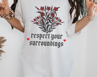 Unisex Repekt für deine Umgebung Pop Punk Shirt, Metalcore, Midwest Emo, Deathcore, Post Hardshell, Band-T-Shirt, Metalhead, Elder Emo, Blegh