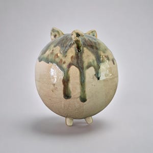 Quirky Ceramic Piggy Bank – Artisan Coin Keeper, Ø12×11 cm