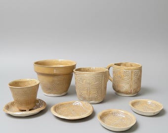 Stillwater Dragonfly Ceramic Set – Echoes From The Pond, various designs