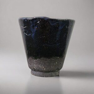 Midnight Blue Ceramic Mini – Ceremonial Intent for Shots & Succulents, Ø 5 × 5.5 cm