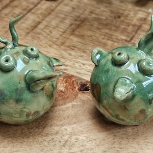 Handmade &quot;Cosmic Birds&quot; Ceramic Figurines – Wonder Creatures Collection