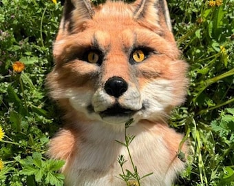 Realistic Fox Fursuit Head – Moving Jaw | Custom Handmade Animal Mask