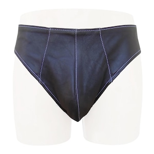 Men&#39;s Black Leather Briefs/Underwear Jock Straps with lace-up at the back JO-087 Custom Made to Order
