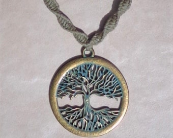 マクラメ生命の樹ネックレス：ブルークォーツ、神聖幾何学 - Etsy 日本