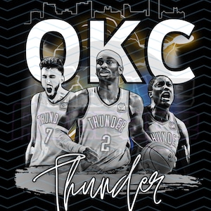 Oklahoma City Thunder OKC PNG File for download for Tshirt Tumbler Hoody Stickers