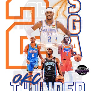 Shai Gilgeous Alexander PNG File for download for Tshirt, Tumbler, Hoody, Posters