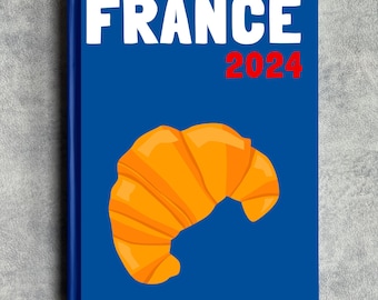 FRANCE - Editable Travel Photo Book Cover! Downloadable template for Canva - edit text, colours, and images!