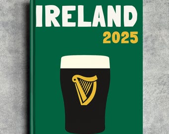 IRELAND - Editable Travel Photo Book Cover! Downloadable template for Canva - edit text, colours, and images!