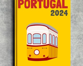 PORTUGAL - Editable Travel Photo Book Cover! Downloadable template for Canva - edit text, colours, and images!