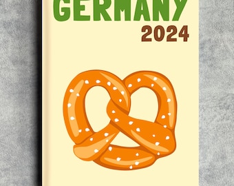 GERMANY- Editable Travel Photo Book Cover! Downloadable template for Canva - edit text, colours, and images!