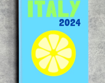 ITALY- Editable Travel Photo Book Cover! Downloadable template for Canva - edit text, colours, and images!