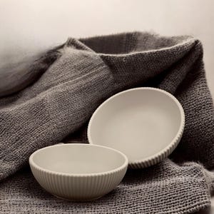 Ribbed Key Bowl, Key Bowl, Key Bowl Set, Fruit Bowl, Striped Bowl, Ribbed Bowl, Entryway Key Bowl, Catchall Bowl, Fluted Bowl, Jewelry Bowl