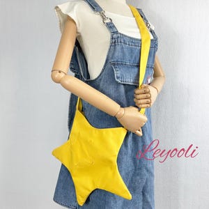 Bolso de lona con forma de estrella, bonito bolso bandolera, bolso de mano estético para mujer, bolso de verano moderno, cartera pequeña kawaii, regalo para tu mejor amiga.