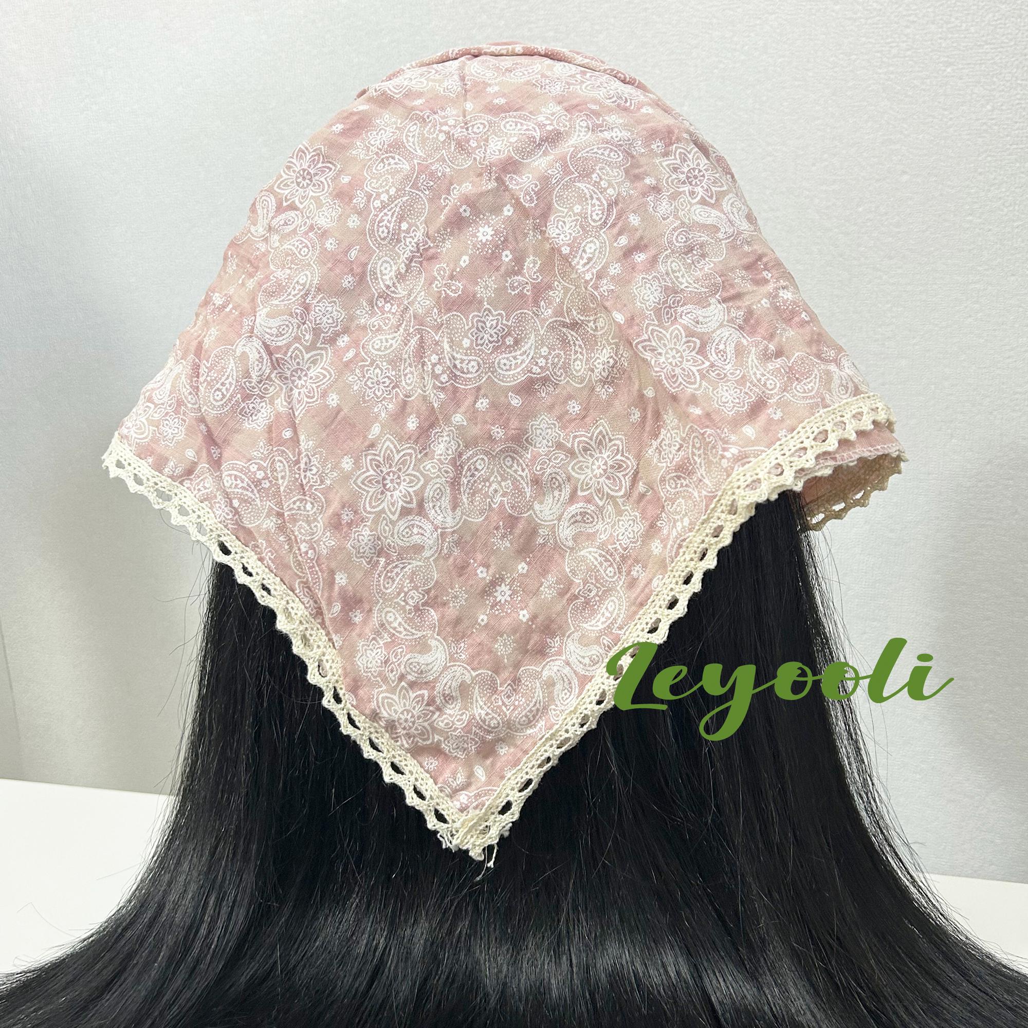 Antique Lace Head Scarf No Flaws BONITA HEAD SCARF IN WHITE LACE – DE LA VALI OFFICIAL main image 2
