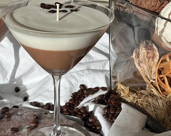 Espresso Martini Kerze Kaffeekerze Realistische Kaffeekerze Ästhetische Kerze Espresso Martini Lovers Coffee Espresso Duftende Sojakerze