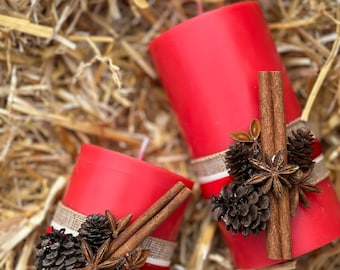 Julljus, högtidsgåva, juldekoration, present till henne, bästa vän, present till julfest, familjepresent, inflyttningspresent, estetik