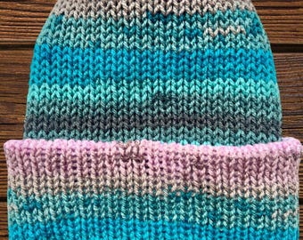 Saltwater Taffy Reversible Knit Beanie