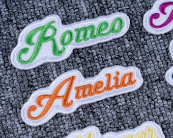 Custom Name Patch: Sew On/Iron On Embroidery Patches for Clothes Jackets Backpacks Hats