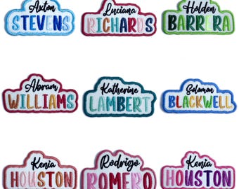 Custom Embroidered Name Patch, Personalized Applique