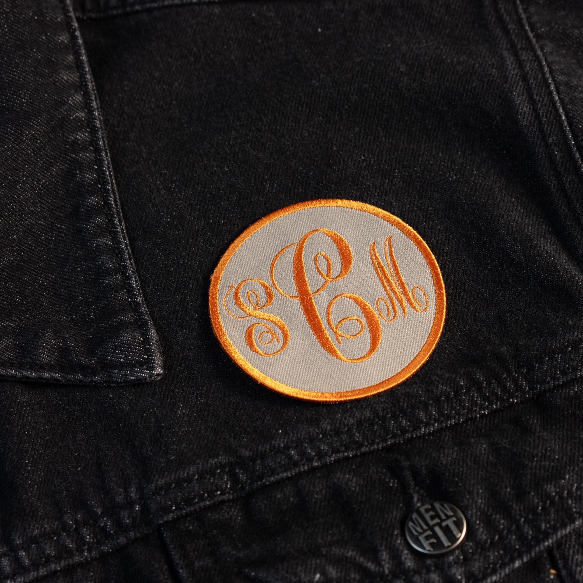 Personalized Circle Monogram Initials Name Patch, Custom Name Patches ...