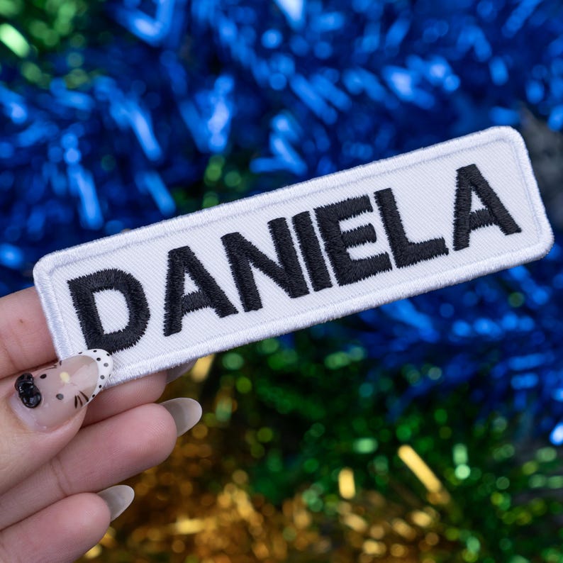 Custom Embroidered Name Patch: Iron-on, Sew-on, Hook & Loop - Etsy