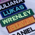 Custom Embroidered Name Patch: Iron-On, Sew-On, Hook & Loop