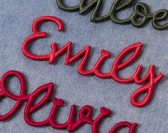 Custom Name 3D Iron on Patch: Personalized Embroidered Name Patches for Backpacks Hats Jackets