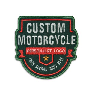 Custom Embroidered Logo Patch, Personalized Logo Patches, Sew On/Iron On Patch Applique for Clothes Backpacks, Custom Iron on Logo Patch