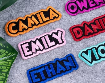 Custom Embroidered Name Patch, Iron On or Sew On