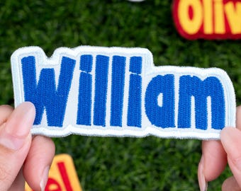 Custom Embroidered Name Patch, Iron On/Sew On