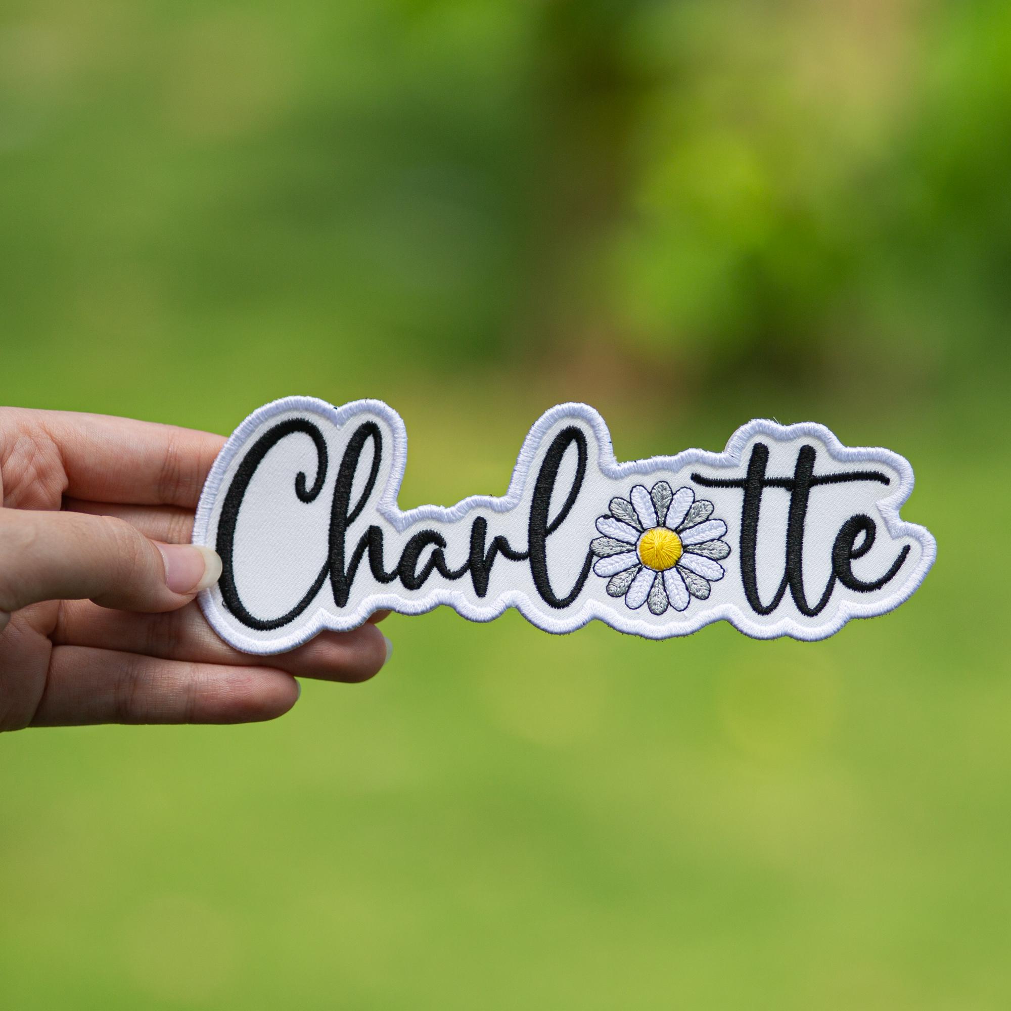 Custom Daisy Embroidered Name Patch, Iron on or Hook & Loop - Etsy