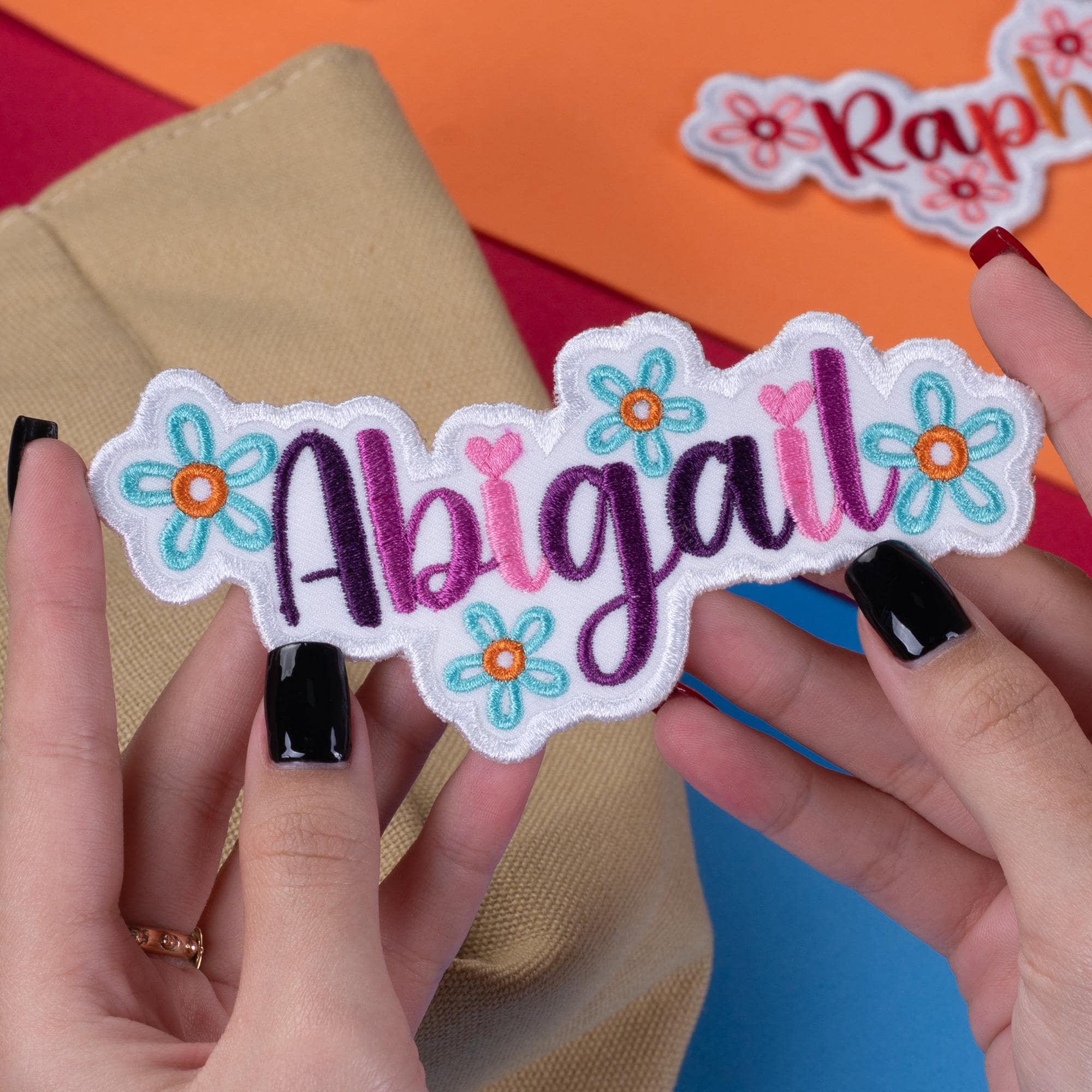Custom Embroidered Daisy Name Patch, Iron On - Etsy